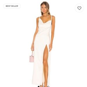 NWT REVOLVE Reyna Maxi Dress in Pearl White